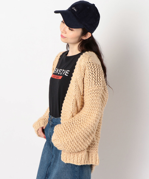 archives（アルシーヴ）の「ハンドメイドケーブルカーディガン（カーディガン/ボレロ・レディース・ブラック/ベージュ/アイボリー・MEDIUM）」の12枚目の写真