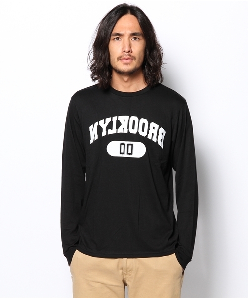 WEGO(ウィゴー)の「WEGO/カレッジナンバリングTee(Tシャツ/カットソー・メンズ・ブラック系その他/ホワイト系その他/ホワイト/ブラック・MEDIUM/LARGE)」の1枚目の写真