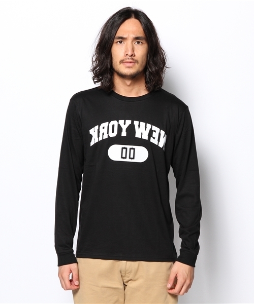 WEGO(ウィゴー)の「WEGO/カレッジナンバリングTee(Tシャツ/カットソー・メンズ・ブラック系その他/ホワイト系その他/ホワイト/ブラック・MEDIUM/LARGE)」の5枚目の写真