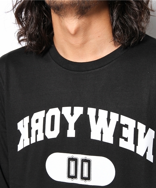 WEGO(ウィゴー)の「WEGO/カレッジナンバリングTee(Tシャツ/カットソー・メンズ・ブラック系その他/ホワイト系その他/ホワイト/ブラック・MEDIUM/LARGE)」の8枚目の写真