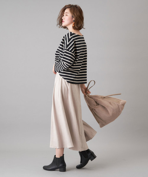 RIVE DROITE（リヴドロワ）の「ポンチボーダーカットソー（Tシャツ/カットソー・レディース・ホワイト/ブラック・FREE）」の7枚目の写真