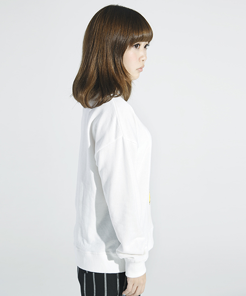 WEGO（ウィゴー）の「∴WEGO/The Simpsonsスウェット（スウェット・レディース・オフホワイト/ブラック・FREE）」の9枚目の写真