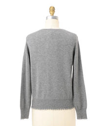 Drawer（ドゥロワー）の「Drawer カシミヤVネックフリンジニット