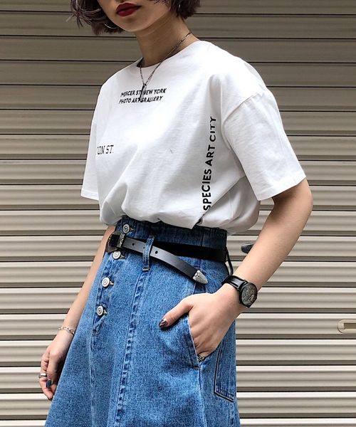 PAGEBOY（ページボーイ）の「パッケージロゴＴ（Tシャツ/カットソー・レディース・ブラック/オフホワイト/ピンク・FREE）」の2枚目の写真