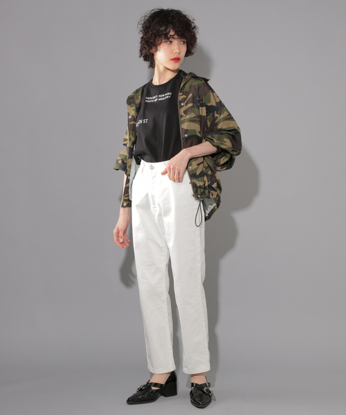 PAGEBOY（ページボーイ）の「パッケージロゴＴ（Tシャツ/カットソー・レディース・ブラック/オフホワイト/ピンク・FREE）」の5枚目の写真