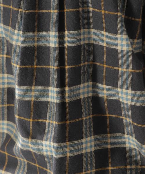 BAYFLOW（ベイフロー）の「チェックネルシャツ（シャツ/ブラウス・レディース・チャコール/ベージュ/パープル・SMALL/MEDIUM）」の15枚目の写真