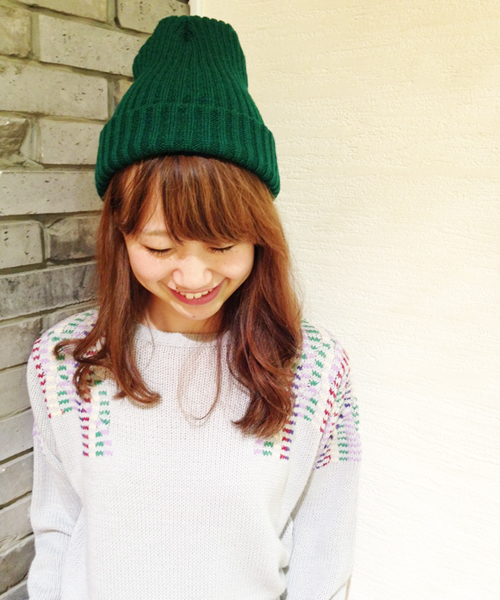 Kastane（カスタネ）の「KNITCAP（ハット・レディース・グレー/ネイビー/グリーン・FREE）」の3枚目の写真