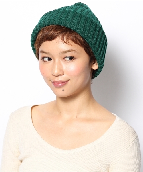 Kastane（カスタネ）の「KNITCAP（ハット・レディース・グレー/ネイビー/グリーン・FREE）」の7枚目の写真