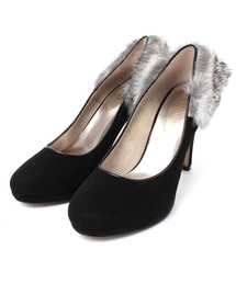 LE TALON | 5th 9.5cm ファーキリカエプラット(パンプス)