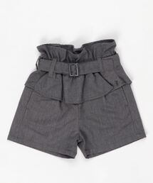 AIMABLE（エマーブル）の「サテンツイル/シャンブレー ペプラムショートパンツ（その他パンツ）」