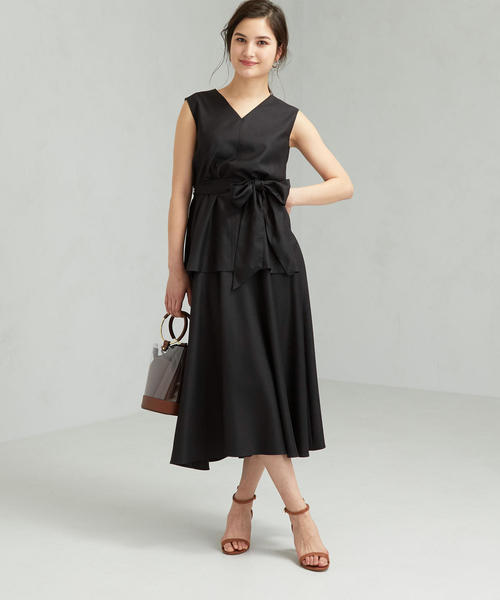 green label relaxing（グリーンレーベルリラクシング）の「CS スラブ Vネック ノースリーブ ブラウス（シャツ/ブラウス・レディース・ベージュ/レッド/ブラック・FREE）」の15枚目の写真