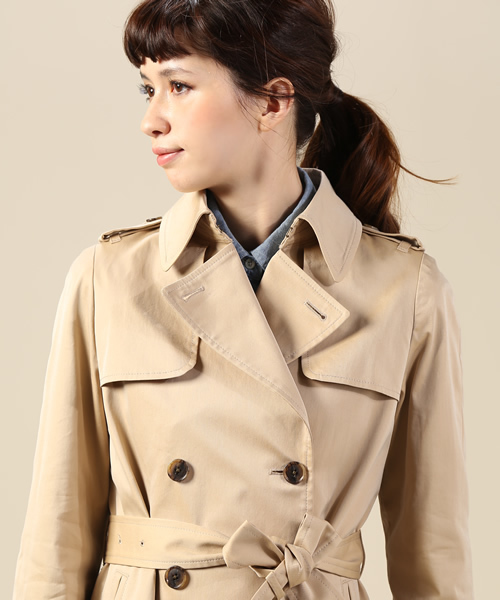 green label relaxing（グリーンレーベルリラクシング）の「◆GT T/C 120/3 ギャバトレンチコート GLH07（トレンチコート・レディース・ベージュ/ネイビー・40/44/38/42/36/34）」の14枚目の写真
