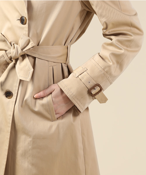 green label relaxing（グリーンレーベルリラクシング）の「◆GT T/C 120/3 ギャバトレンチコート GLH07（トレンチコート・レディース・ベージュ/ネイビー・40/44/38/42/36/34）」の15枚目の写真