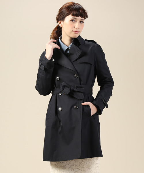 green label relaxing（グリーンレーベルリラクシング）の「◆GT T/C 120/3 ギャバトレンチコート GLH07（トレンチコート・レディース・ベージュ/ネイビー・40/44/38/42/36/34）」の18枚目の写真