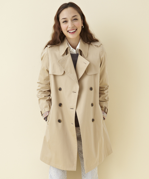 green label relaxing（グリーンレーベルリラクシング）の「◆GT T/C 120/3 ギャバトレンチコート GLH07（トレンチコート・レディース・ベージュ/ネイビー・40/44/38/42/36/34）」の21枚目の写真