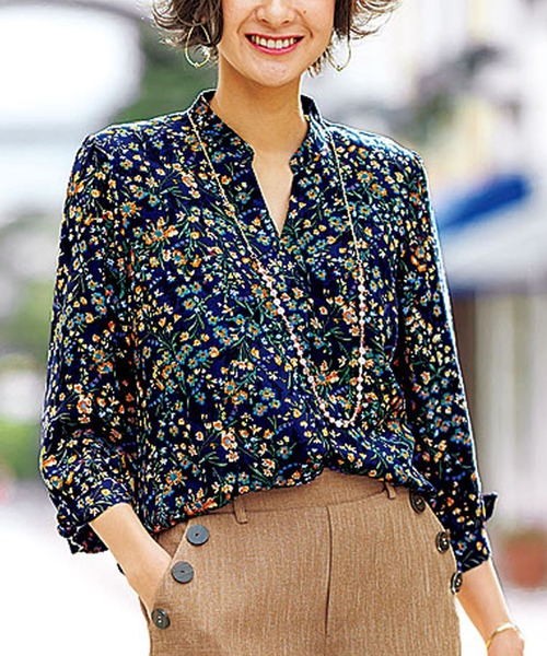 レーヨンプリント素材袖リボンブラウス シャツ ブラウス Belluna ベルーナ のファッション通販 Zozotown レーヨンプリント素材袖リボンブラウス シャツ ブラウス Belluna ベルーナ のファッション通販 Zozotown