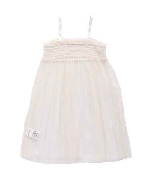apres les cours(アプレレクール)の「チュールキャミ2Pワンピース(ワンピース・キッズ・ピンク/オフホワイト・130/140/90/100/110/120/80)」の4枚目の写真