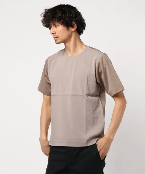 EDIFICE(エディフィス)の「ジョーゼット クルーネック TEE(Tシャツ/カットソー・メンズ・グレー/グリーン/ブルー系その他/キャメル・SMALL/MEDIUM/LARGE)」の5枚目の写真