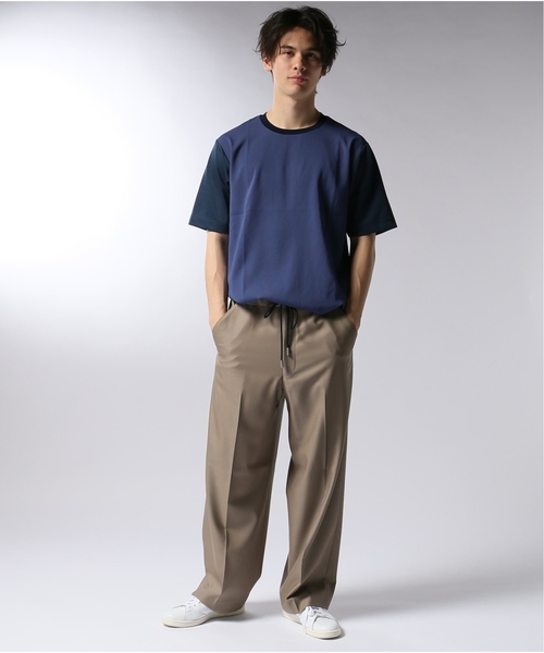 EDIFICE(エディフィス)の「ジョーゼット クルーネック TEE(Tシャツ/カットソー・メンズ・グレー/グリーン/ブルー系その他/キャメル・SMALL/MEDIUM/LARGE)」の9枚目の写真