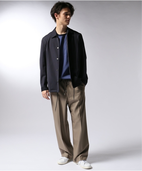 EDIFICE(エディフィス)の「ジョーゼット クルーネック TEE(Tシャツ/カットソー・メンズ・グレー/グリーン/ブルー系その他/キャメル・SMALL/MEDIUM/LARGE)」の10枚目の写真