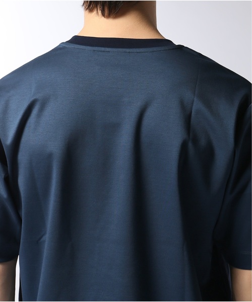 EDIFICE(エディフィス)の「ジョーゼット クルーネック TEE(Tシャツ/カットソー・メンズ・グレー/グリーン/ブルー系その他/キャメル・SMALL/MEDIUM/LARGE)」の15枚目の写真