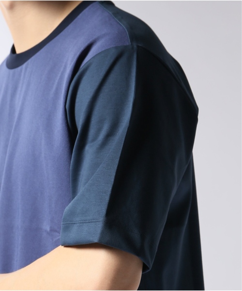 EDIFICE(エディフィス)の「ジョーゼット クルーネック TEE(Tシャツ/カットソー・メンズ・グレー/グリーン/ブルー系その他/キャメル・SMALL/MEDIUM/LARGE)」の17枚目の写真