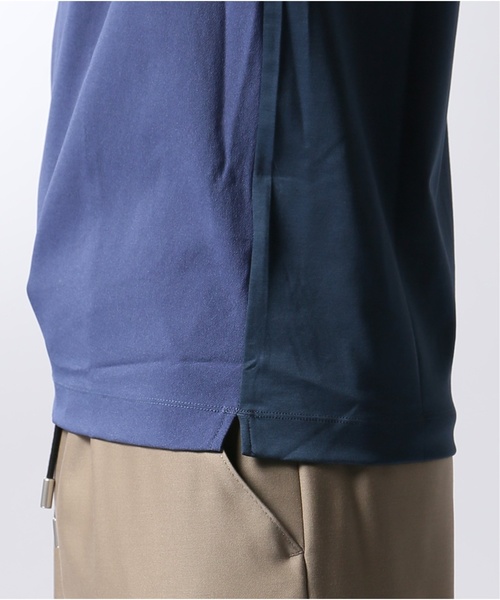 EDIFICE(エディフィス)の「ジョーゼット クルーネック TEE(Tシャツ/カットソー・メンズ・グレー/グリーン/ブルー系その他/キャメル・SMALL/MEDIUM/LARGE)」の18枚目の写真