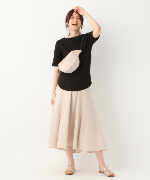 GLOBAL WORK（グローバルワーク）の「2WAYハリヌキリブヘンリー/836835（Tシャツ/カットソー・レディース・サックスブルー/ブラック/カーキ/その他/オフホワイト・MEDIUM/LARGE）」の10枚目の写真