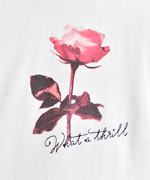 PairPair（ペアペア）の「バラフォトプリントTシャツ（Tシャツ/カットソー・メンズ・オフホワイト/ブラック・FREE）」の15枚目の写真