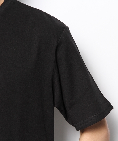 WEGO(ウィゴー)の「WEGO/ワッペンBOXロゴTシャツ(Tシャツ/カットソー・メンズ・ホワイト/ブラック/杢グレー/レッド・MEDIUM/LARGE)」の5枚目の写真