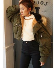 EVRIS | シャーリングスリーブN2B ブルゾン(ブルゾン)