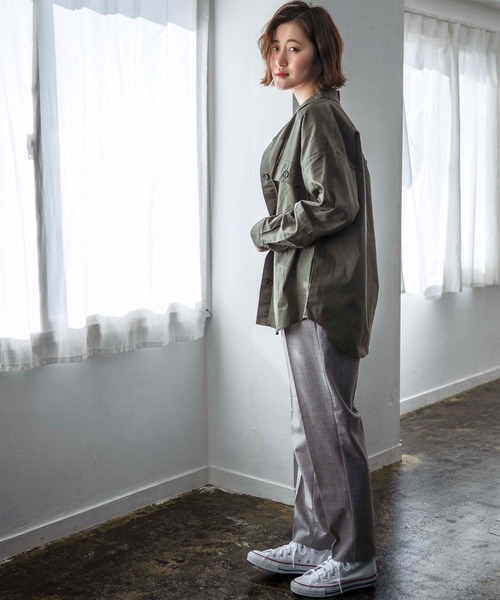 GeeRA(ジーラ)の「ミリタリーCPOシャツ(シャツ/ブラウス・レディース・ベージュ/カーキ・MEDIUM/LARGE/X-LARGE)」の5枚目の写真