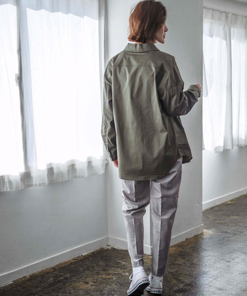 GeeRA(ジーラ)の「ミリタリーCPOシャツ(シャツ/ブラウス・レディース・ベージュ/カーキ・MEDIUM/LARGE/X-LARGE)」の7枚目の写真