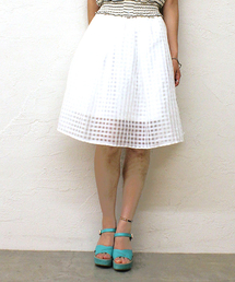 mystic | シースルータックスカート(スカート)