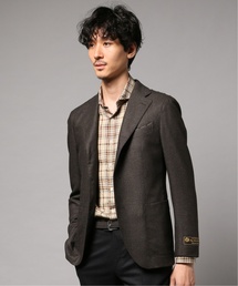 EDIFICE�i�G�f�B�t�B�X�j�́uLoro Piana / �����s�A�[�i �J�X��3�{�^���W���P�b�g�i�e�[���[�h�W���P�b�g�j�v