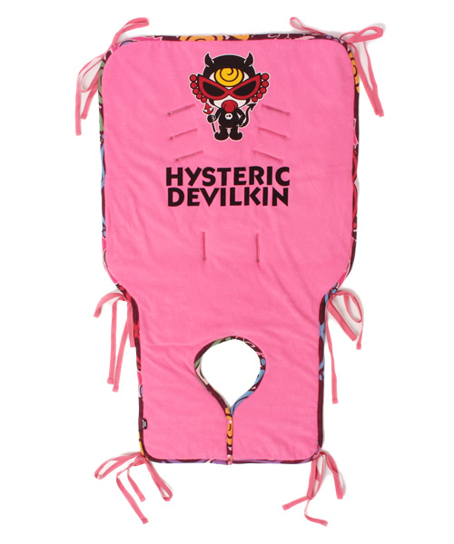 HYSTERIC MINI（ヒステリックミニ）の「go on increasing devilkin trio リバーシブル ベビーカーシート（ベビーカー/ベビーカー用品・キッズ・ブラック系その他/ピンク系その他/ホワイト系その他・FREE）」の3枚目の写真