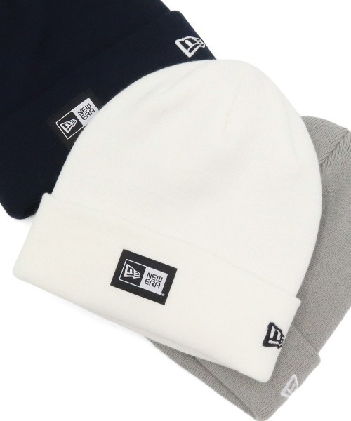 ニューエラ ニット帽 カフ BASIC BOX LOGO LABEL NEW ERA
