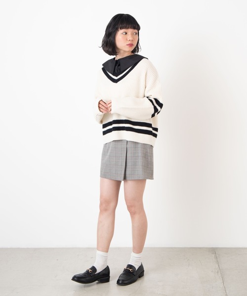 WEGO（ウィゴー）の「WEGO/フリルデザイン付け襟（付け襟・レディース・ブラック/ホワイト・FREE）」の9枚目の写真