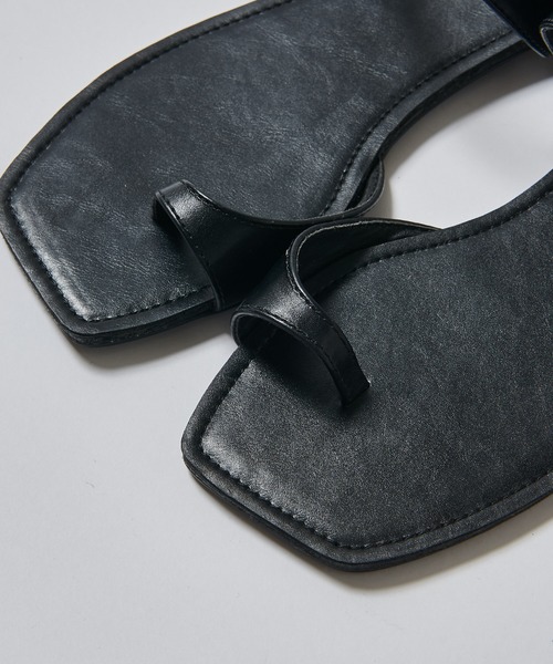 mystic（ミスティック）の「フラットトングサンダル/ペタンコ/リゾート/フラットサンダル（サンダル・レディース・ブラック/ベージュ/シルバー・38/36/37）」の7枚目の写真