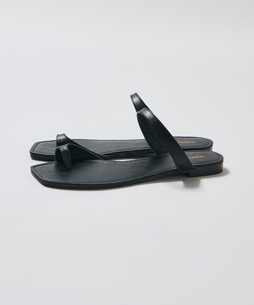 mystic（ミスティック）の「フラットトングサンダル/ペタンコ/リゾート/フラットサンダル（サンダル・レディース・ブラック/ベージュ/シルバー・38/36/37）」の9枚目の写真