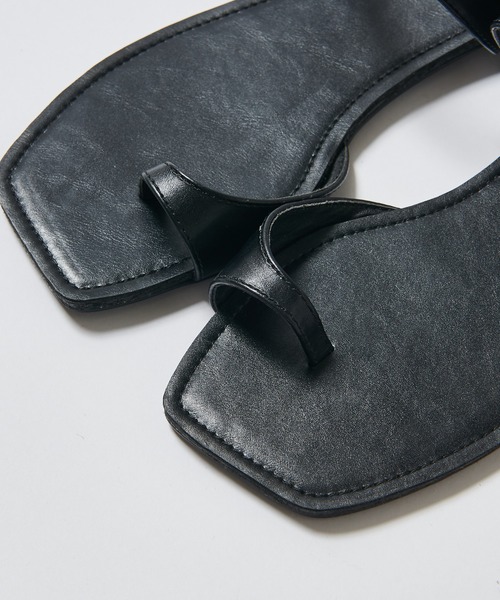 mystic（ミスティック）の「フラットトングサンダル/ペタンコ/リゾート/フラットサンダル（サンダル・レディース・ブラック/ベージュ/シルバー・38/36/37）」の12枚目の写真