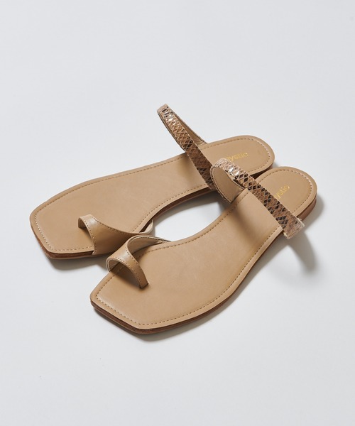 mystic（ミスティック）の「フラットトングサンダル/ペタンコ/リゾート/フラットサンダル（サンダル・レディース・ブラック/ベージュ/シルバー・38/36/37）」の13枚目の写真