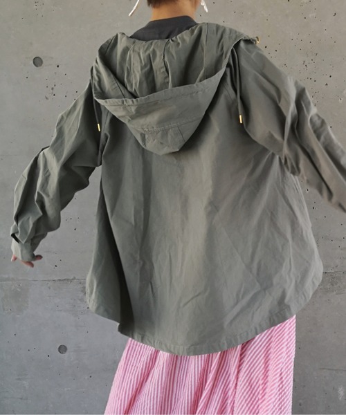 ulu（ウル）の「Flare mountain parker（マウンテンパーカー・レディース・ブラウン/カーキ・FREE）」の16枚目の写真