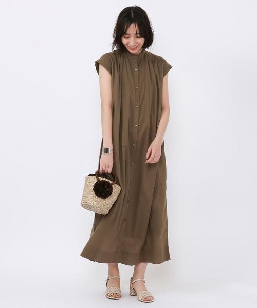 coen（コーエン）の「【WEB限定】インドコットンギャザーロングワンピース#（ワンピース・レディース・マスタード/ブラック/オリーブ/ブラウン・FREE）」の15枚目の写真