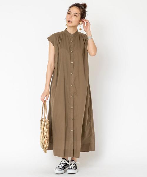 coen（コーエン）の「【WEB限定】インドコットンギャザーロングワンピース#（ワンピース・レディース・マスタード/ブラック/オリーブ/ブラウン・FREE）」の13枚目の写真