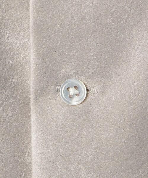 BEAUTY&YOUTH UNITED ARROWS（ビューティーアンドユースユナイテッドアローズ）の「BY スエードタッチ リラックスレギュラー シャツ（シャツ/ブラウス・メンズ・ネイビー/グレー/ライトグレー・MEDIUM/SMALL/LARGE/X-LARGE）」の6枚目の写真