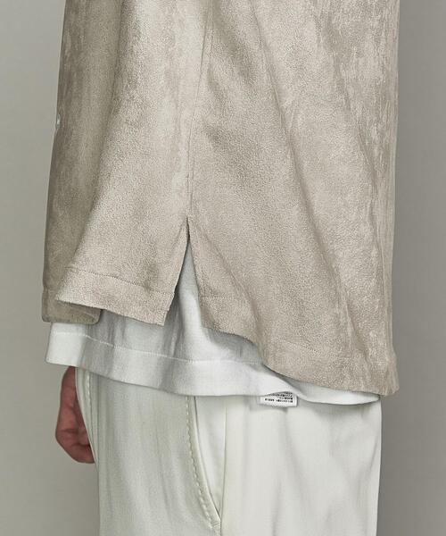 BEAUTY&YOUTH UNITED ARROWS（ビューティーアンドユースユナイテッドアローズ）の「BY スエードタッチ リラックスレギュラー シャツ（シャツ/ブラウス・メンズ・ネイビー/グレー/ライトグレー・MEDIUM/SMALL/LARGE/X-LARGE）」の10枚目の写真