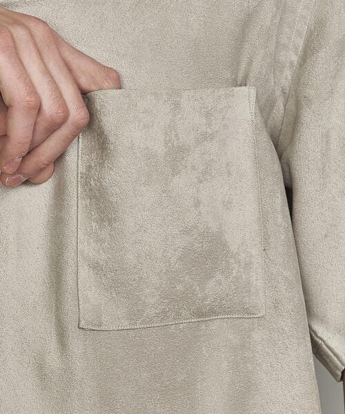 BEAUTY&YOUTH UNITED ARROWS（ビューティーアンドユースユナイテッドアローズ）の「BY スエードタッチ リラックスレギュラー シャツ（シャツ/ブラウス・メンズ・ネイビー/グレー/ライトグレー・MEDIUM/SMALL/LARGE/X-LARGE）」の22枚目の写真