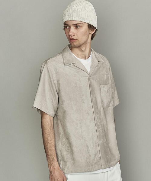 BEAUTY&YOUTH UNITED ARROWS（ビューティーアンドユースユナイテッドアローズ）の「BY スエードタッチ リラックスレギュラー シャツ（シャツ/ブラウス・メンズ・ネイビー/グレー/ライトグレー・MEDIUM/SMALL/LARGE/X-LARGE）」の19枚目の写真