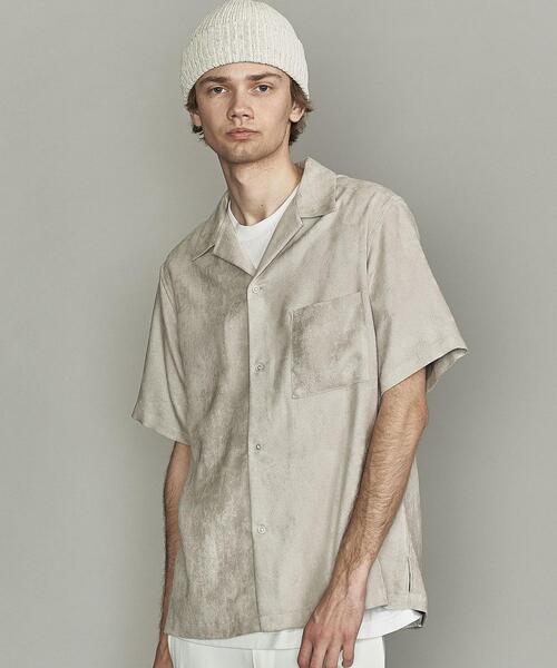 BEAUTY&YOUTH UNITED ARROWS（ビューティーアンドユースユナイテッドアローズ）の「BY スエードタッチ リラックスレギュラー シャツ（シャツ/ブラウス・メンズ・ネイビー/グレー/ライトグレー・MEDIUM/SMALL/LARGE/X-LARGE）」の18枚目の写真